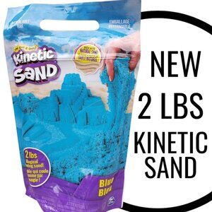 New 2 lbs Kinetic sand blue color 2 pounds Preschool Kindergarten School Supplie